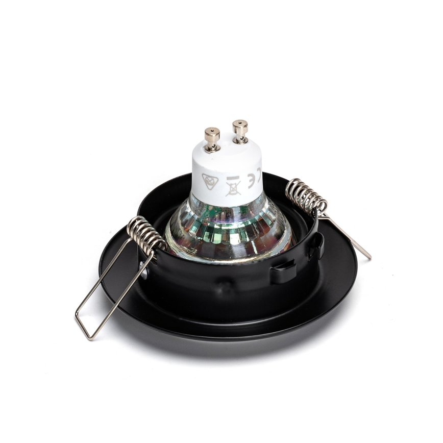 Aigostar - Komplekts 3x LED iebūvējamie griestu gaismekļi 1xGU10/4,5W/230V 4000K melni