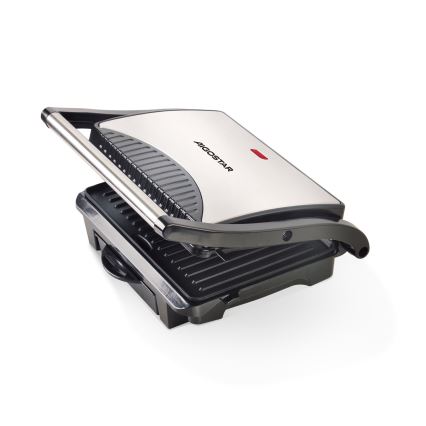 Aigostar - Kontaktgrils 1000W/230V melna/hroms