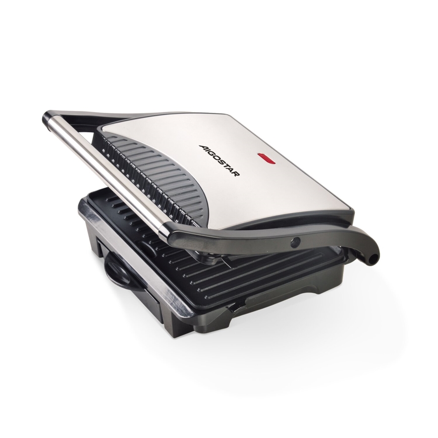 Aigostar - Kontaktgrils 1000W/230V melna/hroms