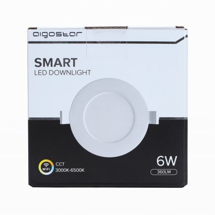 Aigostar - LED  Aptumšojama griestu lampa 6W/230V d. 11,5 cm Wi-Fi