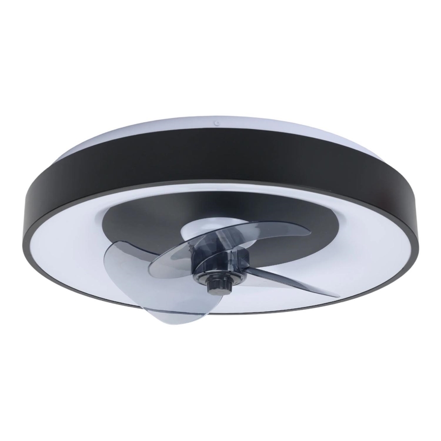 Aigostar - LED Aptumšojama griestu lampa ar ventilatoru MESH LED/40W/230V 2700-6500K melna + tālvadības pults