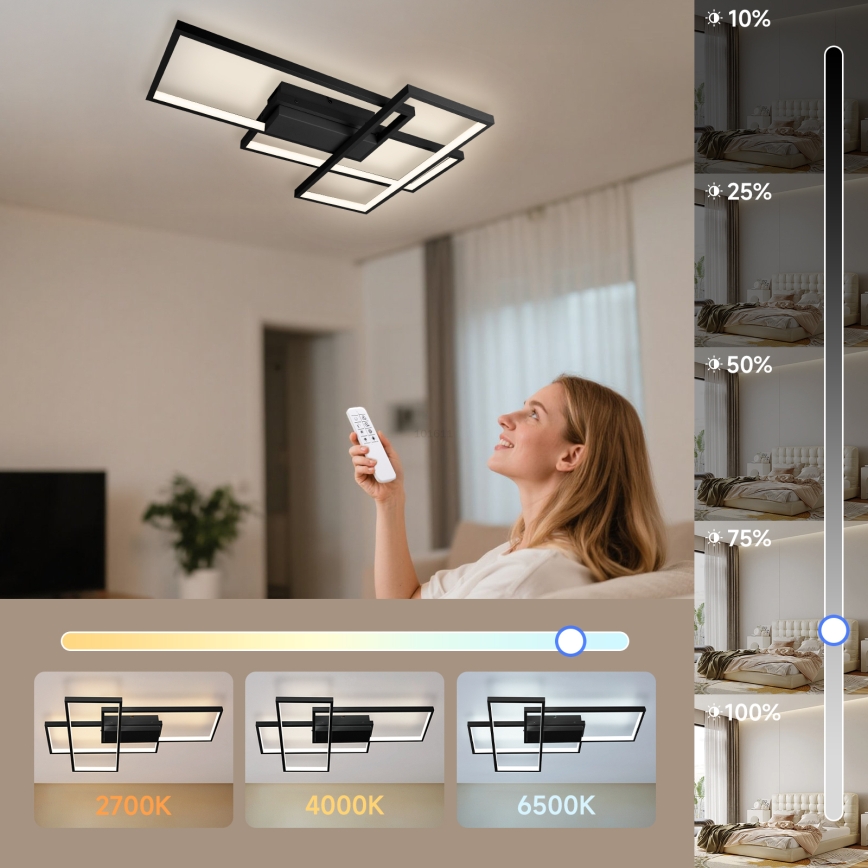 Aigostar - LED Aptumšojama griestu lampa LED/38W/230V 2700-6500K + tālvadības pults