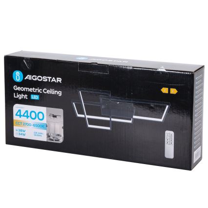 Aigostar - LED Aptumšojama griestu lampa LED/38W/230V 2700-6500K + tālvadības pults