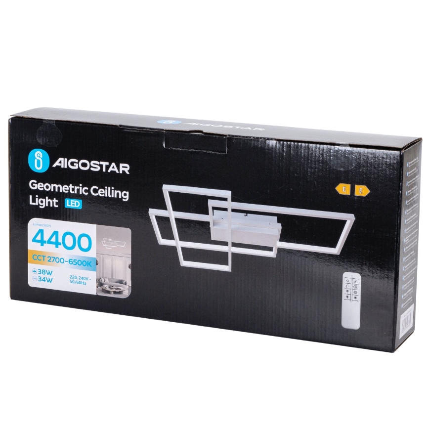 Aigostar - LED Aptumšojama griestu lampa LED/38W/230V 2700-6500K + tālvadības pults