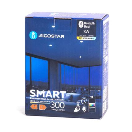 Aigostar - LED Aptumšojama iegremdējama lampa MESH/3W/230V 2700-6500K balta