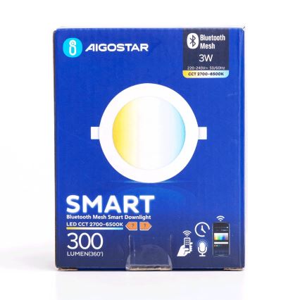 Aigostar - LED Aptumšojama iegremdējama lampa MESH/3W/230V 2700-6500K balta
