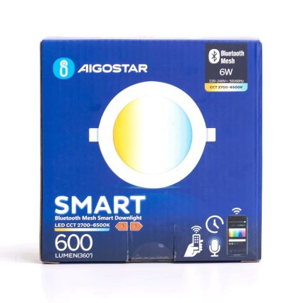 Aigostar - LED Āra aptumšojama iegremdējama lampa MESH LED/6W/230V 2700-6500K IP44 balta