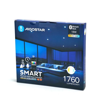 Aigostar - LED Aptumšojama iegremdējama lampa MESH LED/18W/230V 2700-6500K d. 23 cm