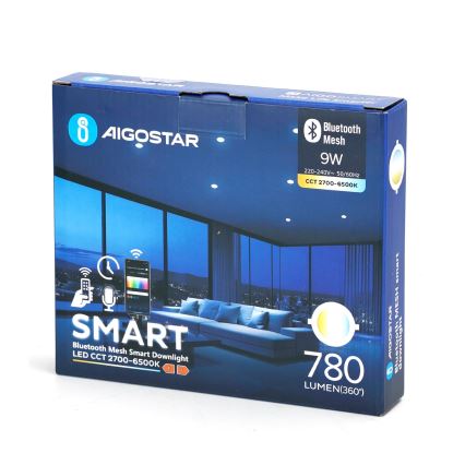 Aigostar - LED Aptumšojama iegremdējama lampa MESH LED/9W/230V 2700-6500K d. 14,5 cm
