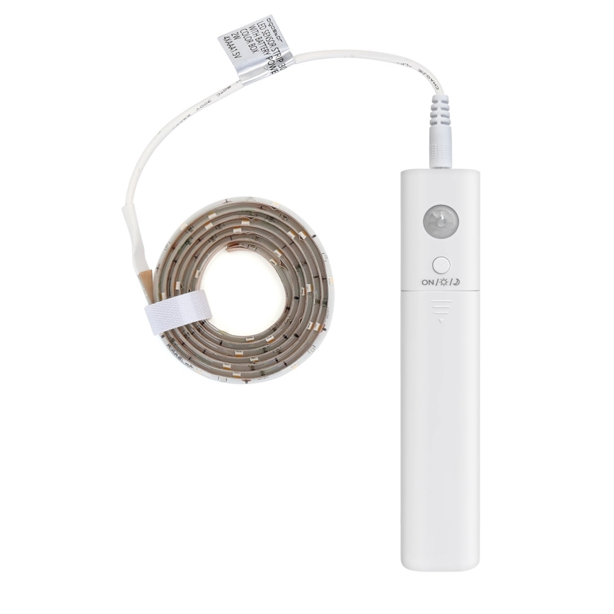 Aigostar - LED Aptumšojama josla ar sensoru 1m LED/2W/4xAAA 3000K IP65