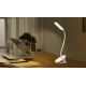 Aigostar - LED Aptumšojama, lādējama galda lampa ar stiprinājumu LED/2,5W/5V balta