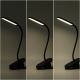 Aigostar - LED Aptumšojama, lādējama galda lampa ar stiprinājumu LED/2,5W/5V melna