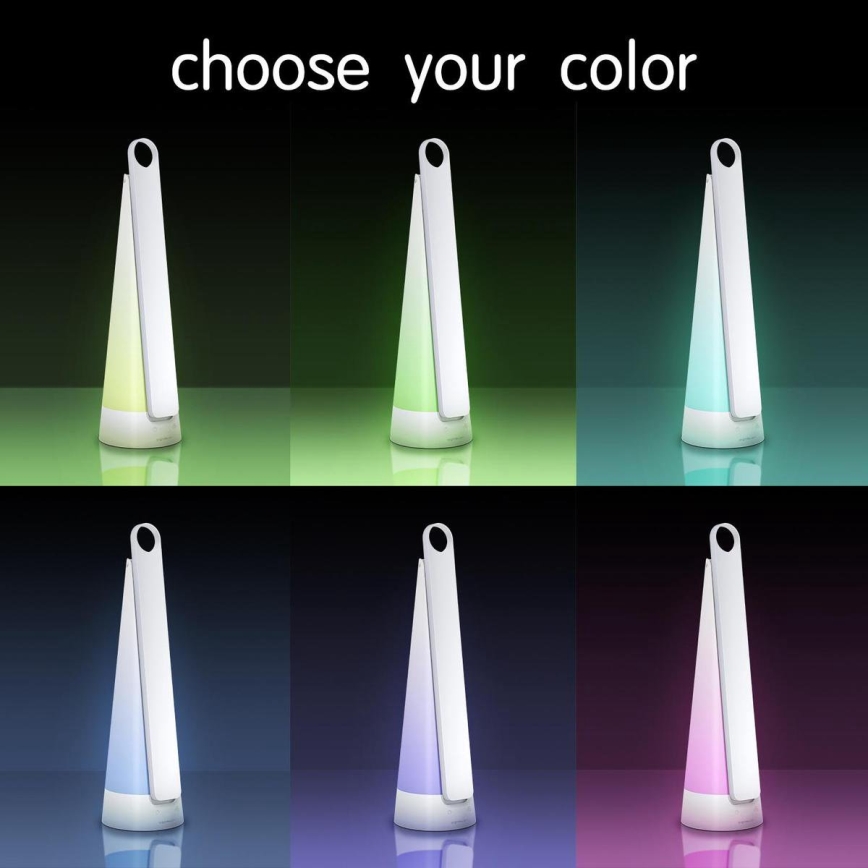Aigostar - LED Aptumšojama, lādējama galda lampa LED/7W/5V 4000K 4400 mAh balta