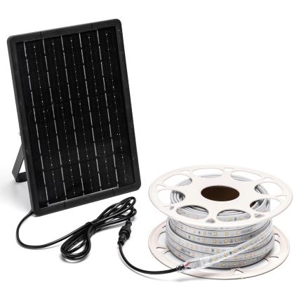 Aigostar - LED Aptumšojama saules enerģijas josla LED/10W/3,2V 10 m 2700K IP65 + tālvadības pults