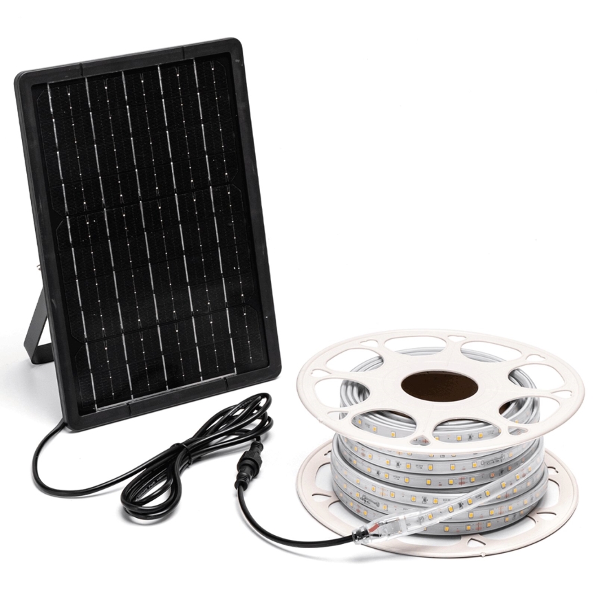 Aigostar - LED Aptumšojama saules enerģijas josla LED/20W/3,2V 20 m 6500K IP65 + tālvadības pults