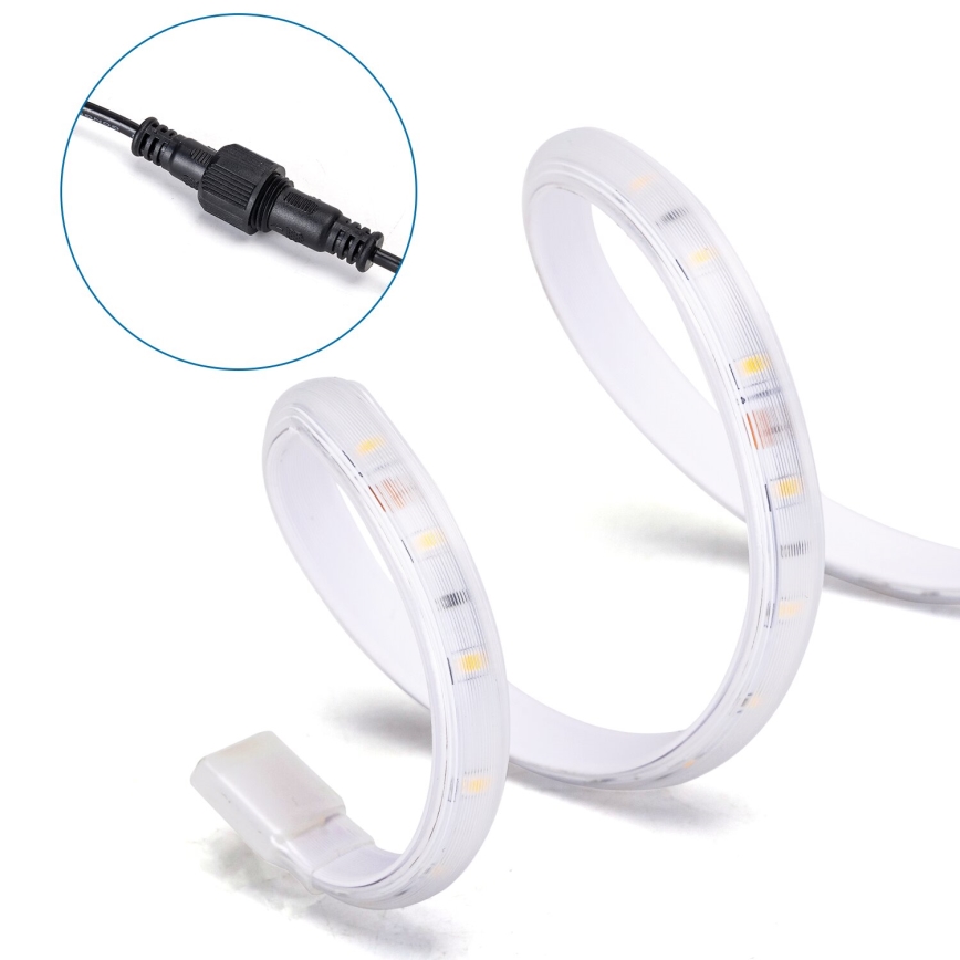 Aigostar - LED Aptumšojama saules enerģijas josla LED/20W/3,2V 20 m 6500K IP65 + tālvadības pults