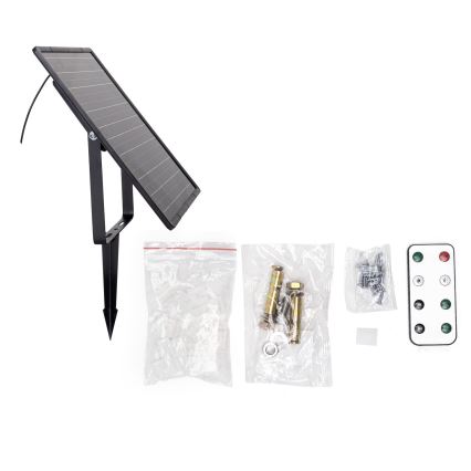 Aigostar - LED Aptumšojama saules enerģijas josla LED/20W/3,2V 20 m 6500K IP65 + tālvadības pults