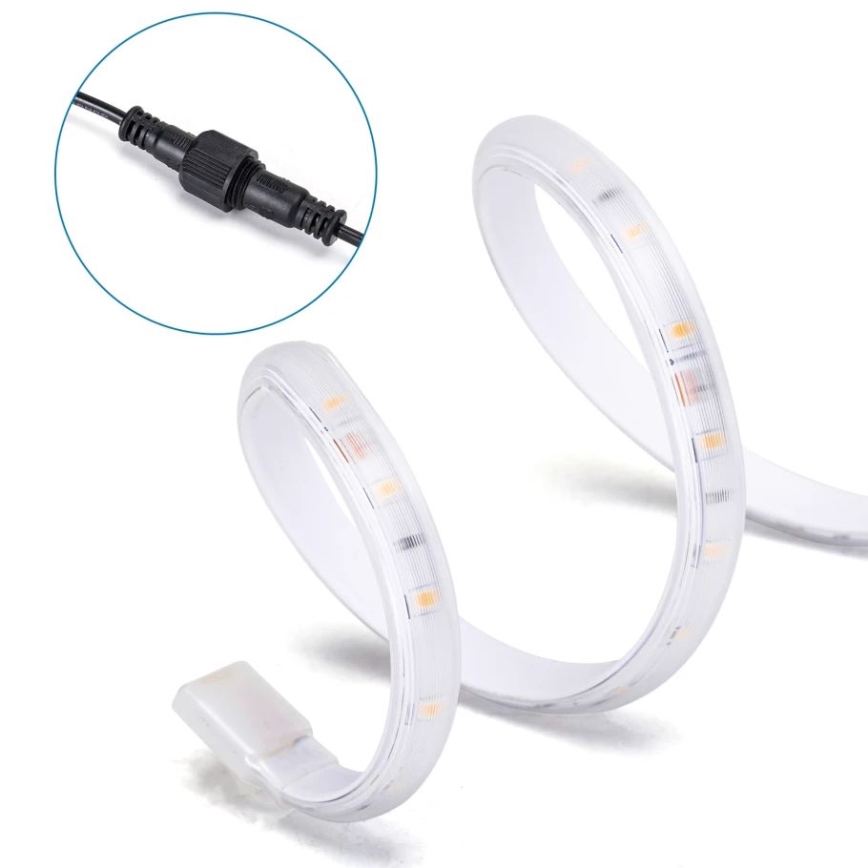 Aigostar - LED Aptumšojama saules enerģijas josla LED/5W/3,2V 5 m 2700K IP65 + tālvadības pults