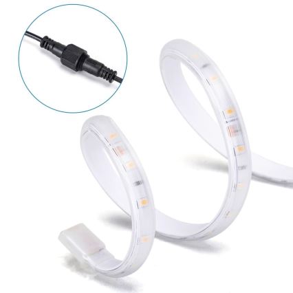 Aigostar - LED Aptumšojama saules enerģijas josla LED/5W/3,2V 5 m 6500K IP65 4000 mAh + tālvadības pults