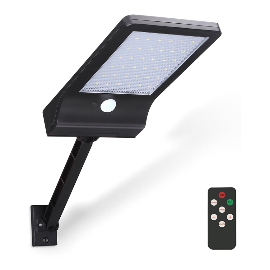 Aigostar - LED Aptumšojama saules enerģijas lampa ar sensoru LED/2,3W/5,5V IP65 1800 mAh + tālvadības pults