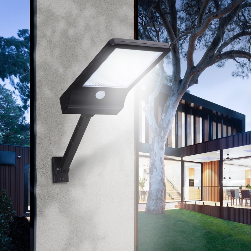 Aigostar - LED Aptumšojama saules enerģijas lampa ar sensoru LED/2,3W/5,5V IP65 1800 mAh + tālvadības pults