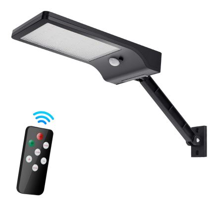 Aigostar - LED Aptumšojama saules enerģijas lampa ar sensoru LED/2,3W/5,5V IP65 1800 mAh + tālvadības pults