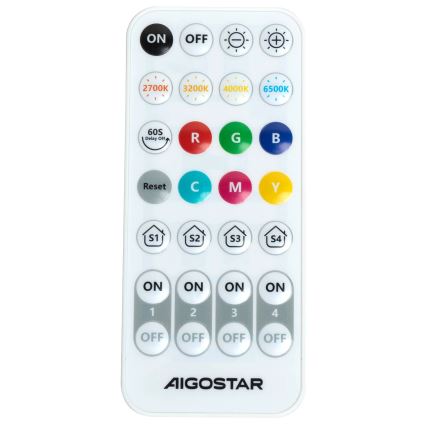 Aigostar - LED Aptumšojama sienas lampa MESH Viedā LED/12W/230V 2700-6500K melna