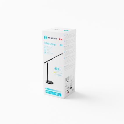 Aigostar - LED Aptumšojama skārienvadāma galda lampa LED/8W/230V 3000-6000K melna