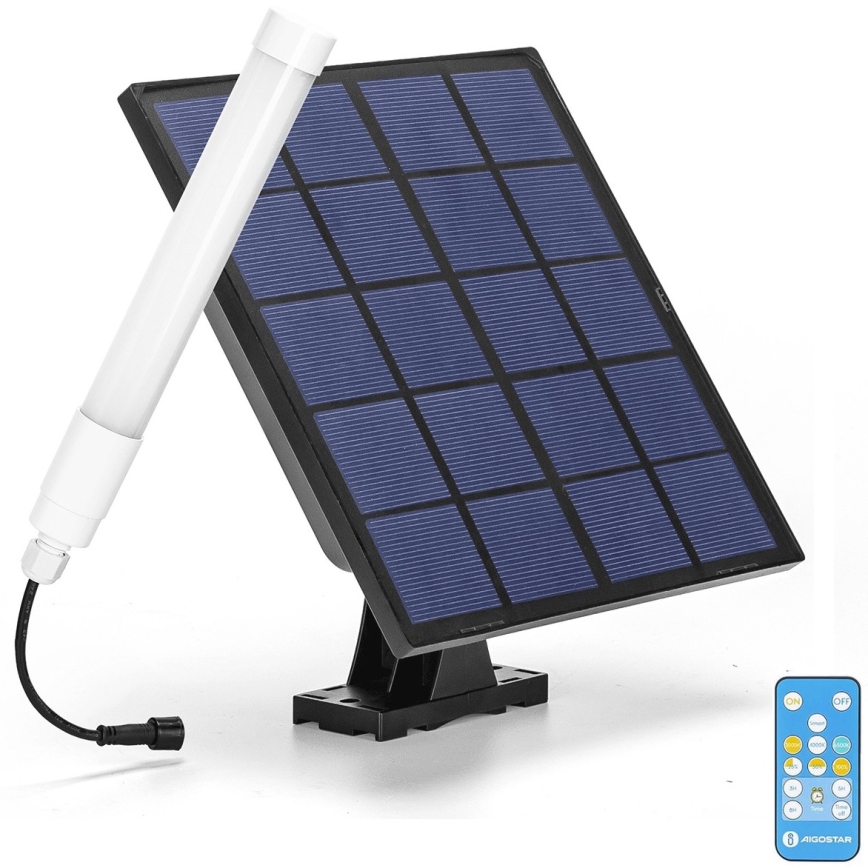 Aigostar - LED Aptumšojama spuldze ar saules enerģijas paneli LED/3,2V 3000K/4000K/6500K IP65 5000 mAh + tālvadības pults