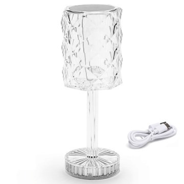 Aigostar- LED Aptumšojama uzlādējama galda lampa LED/1W/5V 2700/4000/6500K 1800mAh 26 cm