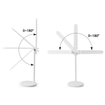 Aigostar - LED Aptumšojama uzlādējama skārienvadāma galda lampa LED/3W/5V 2700/4000/6500K 1800 mAh