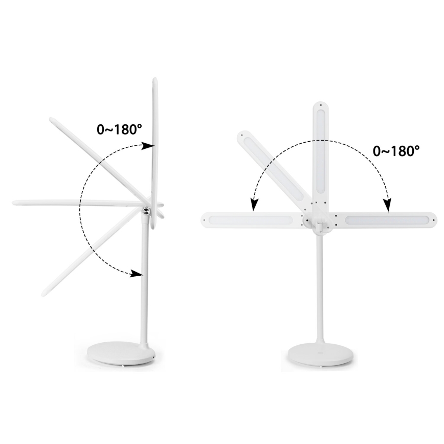 Aigostar - LED Aptumšojama uzlādējama skārienvadāma galda lampa LED/3W/5V 2700/4000/6500K 1800 mAh