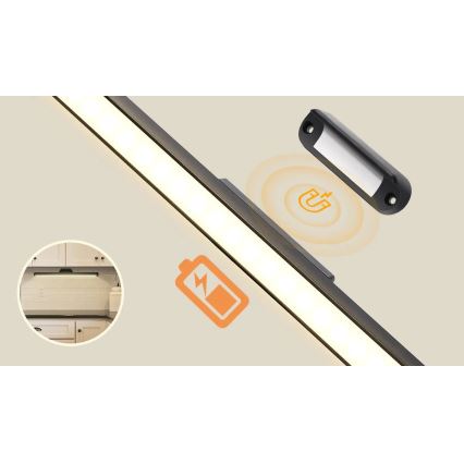 Aigostar - LED Aptumšojama uzlādējams spoguļa apgaismojums LED/2,9W/5V 2000 mAh