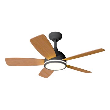 Aigostar - LED Aptumšojams griestu ventilators LED/20W/230V 2700-6500K 132cm bēša + tālvadības pults