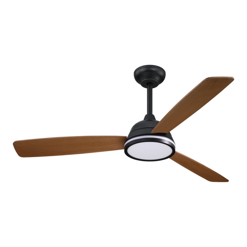 Aigostar - LED Aptumšojams griestu ventilators LED/20W/230V 2700-6500K 132cm brūna + tālvadības pults