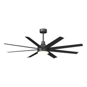 Aigostar - LED Aptumšojams griestu ventilators LED/24W/230V 2700-6500K 165cm melna + tālvadības pults