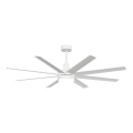 Aigostar - LED Aptumšojams griestu ventilators LED/24W/230V 2700-6500K d. 165 cm + tālvadības pults balta