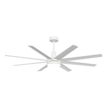Aigostar - LED Aptumšojams griestu ventilators LED/24W/230V 2700-6500K d. 165 cm + tālvadības pults balta