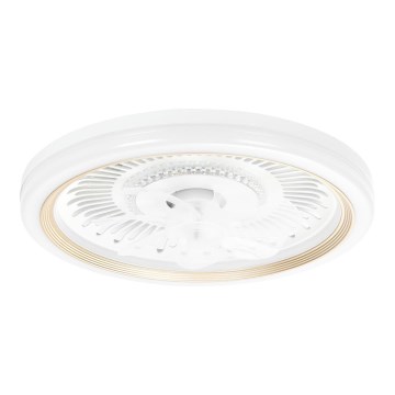 Aigostar - LED Aptumšojams griestu ventilators LED/40W/230V 2700/4000/6500K d. 50 cm + tālvadības pults balta