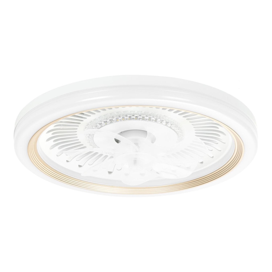 Aigostar - LED Aptumšojams griestu ventilators LED/40W/230V 2700/4000/6500K d. 50 cm + tālvadības pults balta