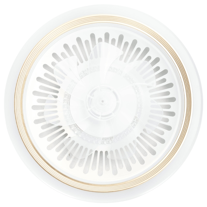 Aigostar - LED Aptumšojams griestu ventilators LED/40W/230V 2700/4000/6500K d. 50 cm + tālvadības pults balta