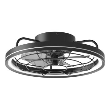 Aigostar - LED Aptumšojams griestu ventilators LED/40W/230V 2700-6500K d. 48 cm + tālvadības pults melna
