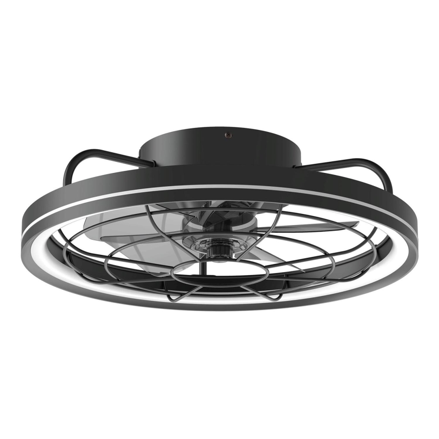 Aigostar - LED Aptumšojams griestu ventilators LED/40W/230V 2700-6500K d. 48 cm + tālvadības pults melna