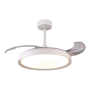 Aigostar - LED Aptumšojams griestu ventilators LED/50W/230V 2700-6500K 106cm balta + tālvadības pults