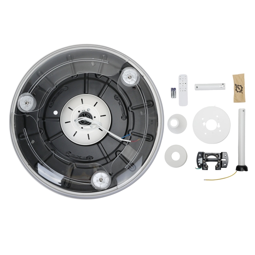 Aigostar - LED Aptumšojams griestu ventilators LED/50W/230V 2700-6500K 106cm balta + tālvadības pults