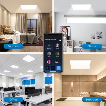 Aigostar - LED Aptumšojams iegremdējams panelis 32W/230V Wi-Fi 60x60 cm