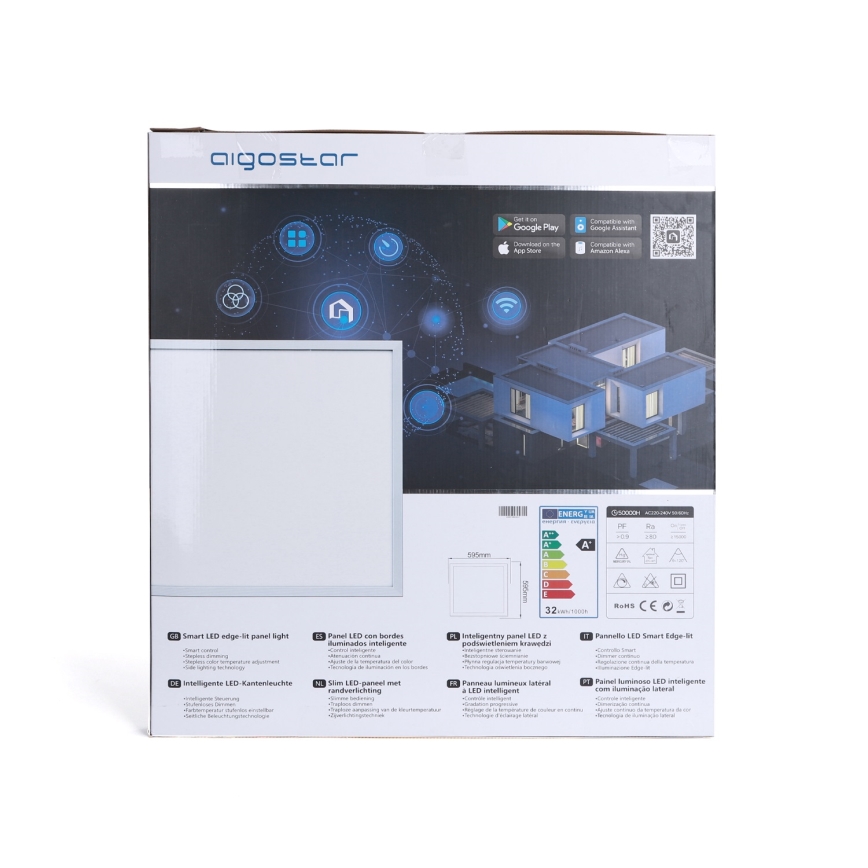 Aigostar - LED Aptumšojams iegremdējams panelis 32W/230V Wi-Fi 60x60 cm