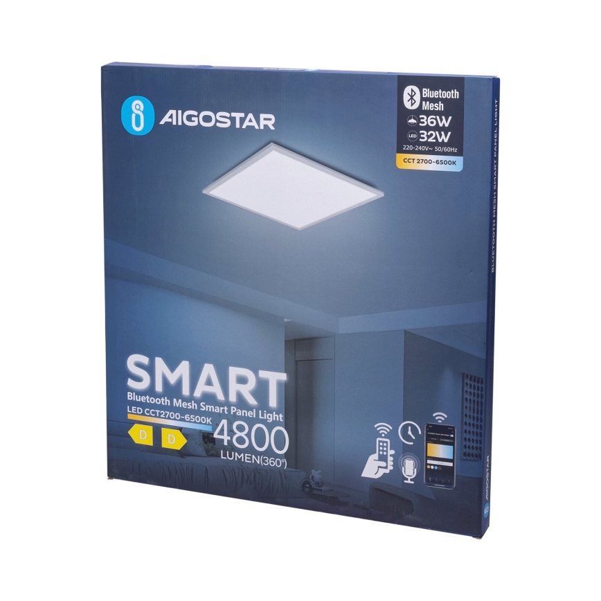 Aigostar - LED Aptumšojams iegremdējams panelis MESH LED/36W/230V 2700-6500K 60x60 cm