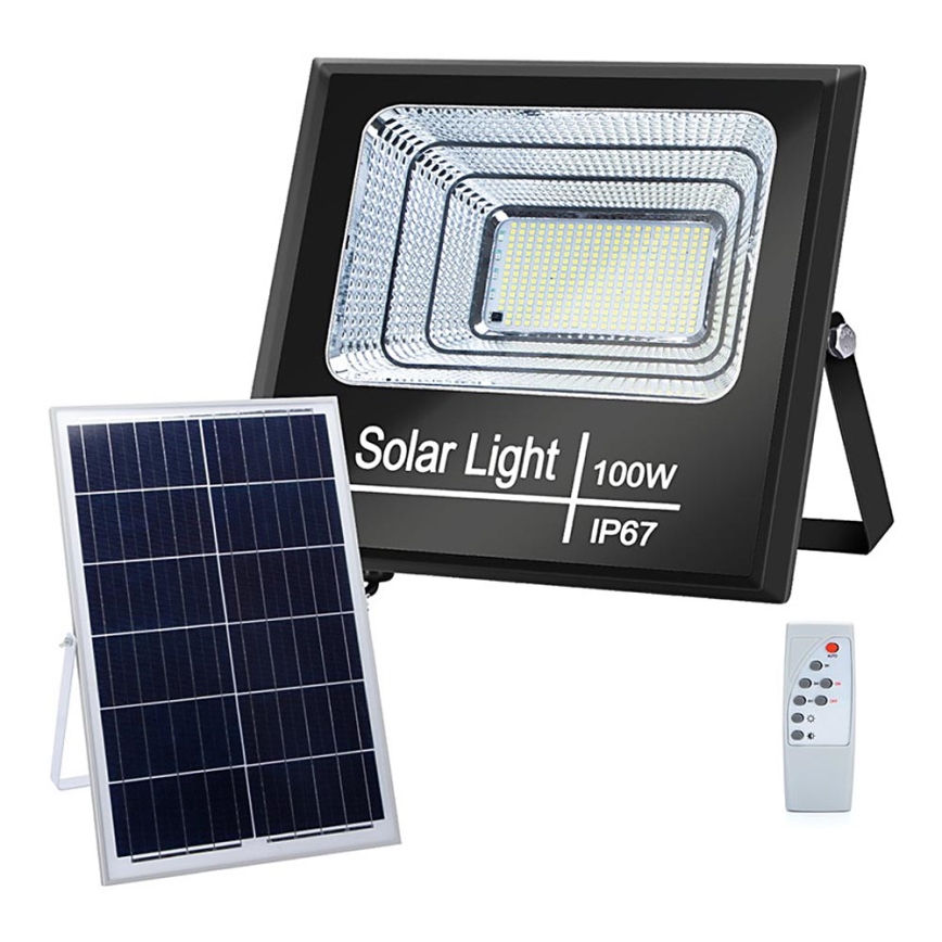 Aigostar - LED Aptumšojams saules enerģijas prožektors LED/100W/3,2V IP67 2000 mAh + TP