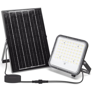 Aigostar - LED Aptumšojams saules enerģijas prožektors LED/100W/3,4V 3000/4000/6500K IP66 + tālvadības pults